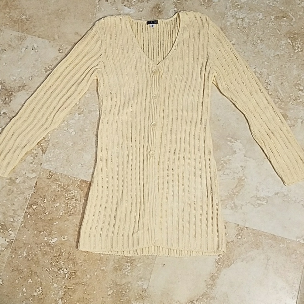 Peach long cardigan